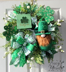 St. Patricks Day Gnome Wreath