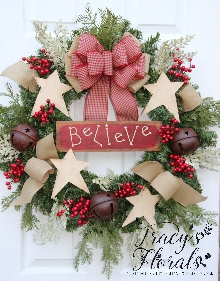 'Believe' Wreath