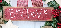 'Believe' Wreath
