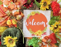Deluxe Fall Welcome Wreath