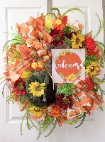 Deluxe Fall Welcome Wreath